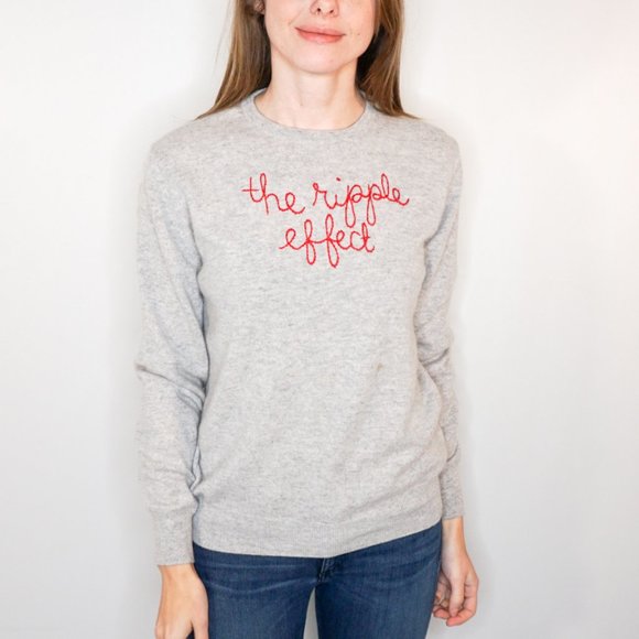 Lingua Franca Sweaters - LINGUA FRANCA "The Ripple Effect" Cashmere Sweater